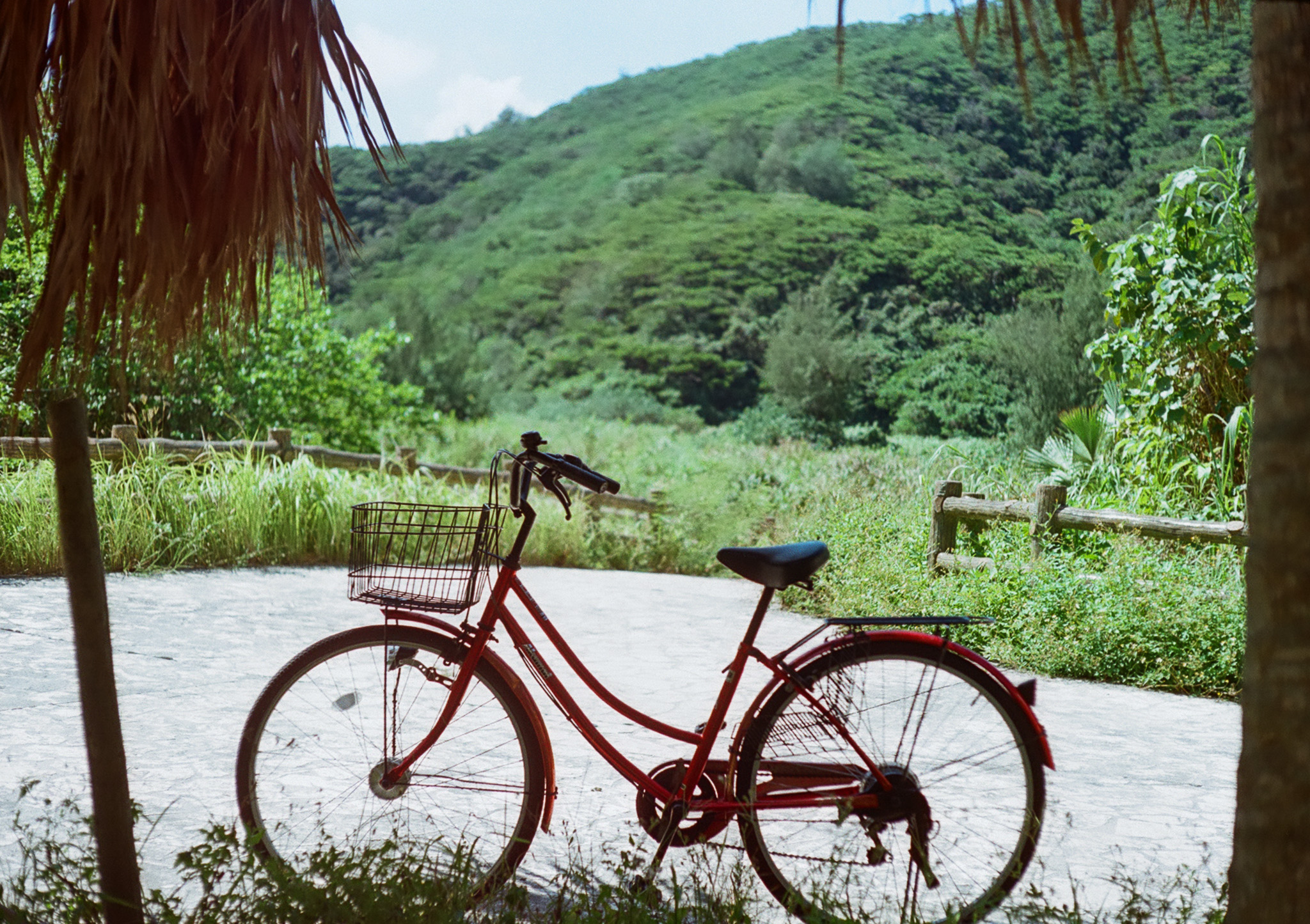 a bike on zamami island